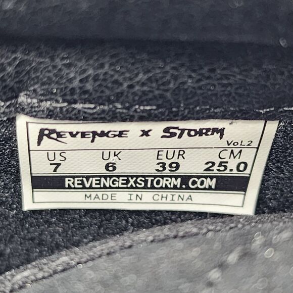 Revenge x Storm Vol. 2 Hi Top Sneakers in Black Flame US 7 NWB - Picture 6 of 8